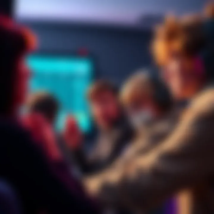 A group of gamers looking at a computer screen showing Steam's pricing tiers, showing expressions of confusion and frustration.