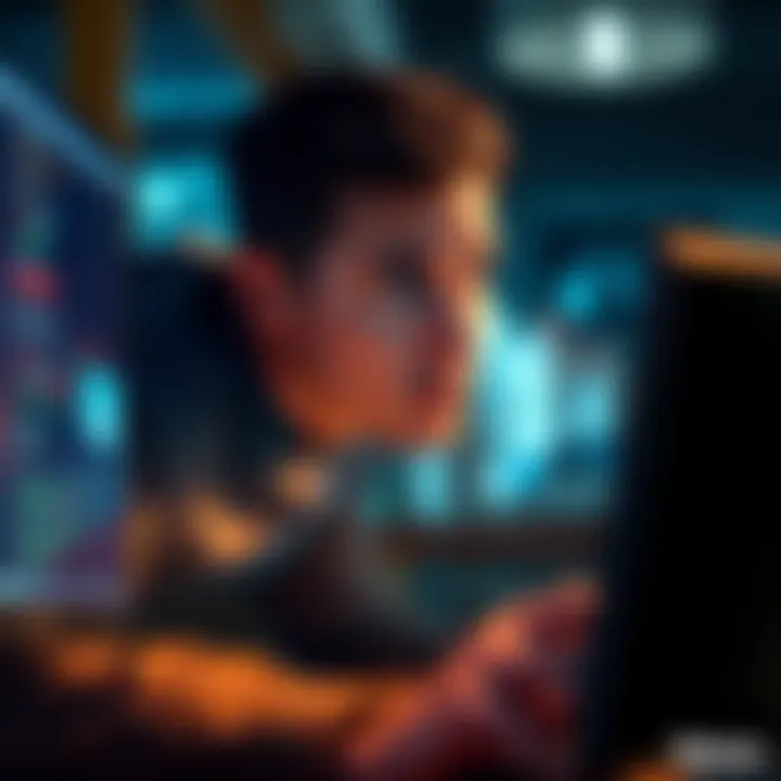 A person looking puzzled at a computer screen, trying to access a location, showing a mix of frustration and curiosity.