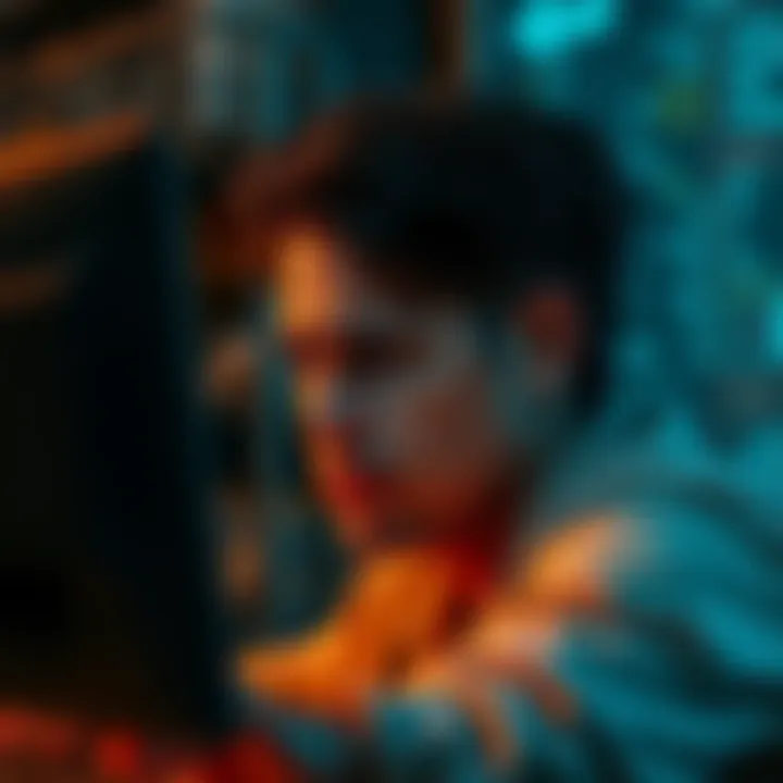 A person with a puzzled expression, staring at a computer, representing confusion about account transparency.