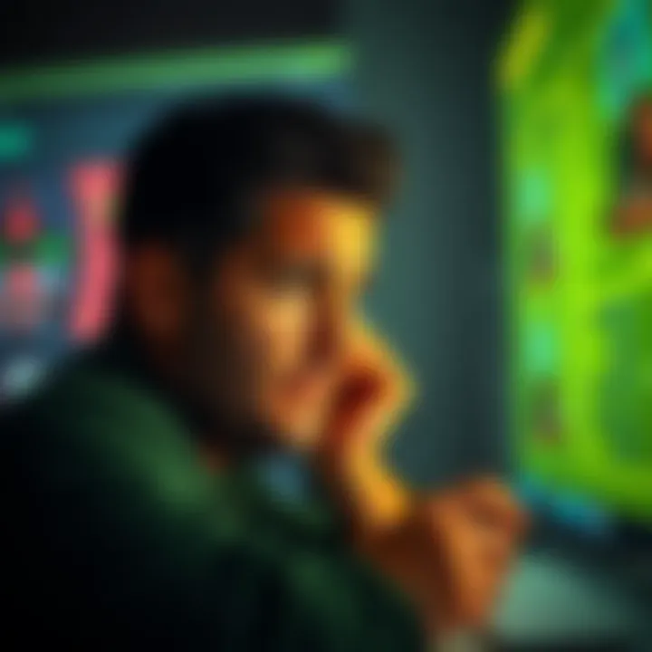 An Xbox user looking frustrated at their screen while checking points discrepancies