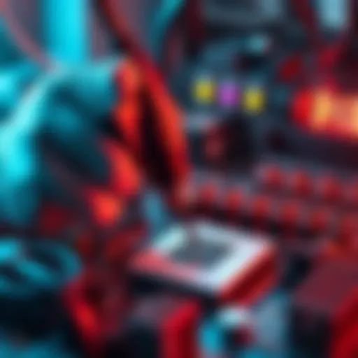 A technician carefully connects CPU pins on a motherboard with precision tools.