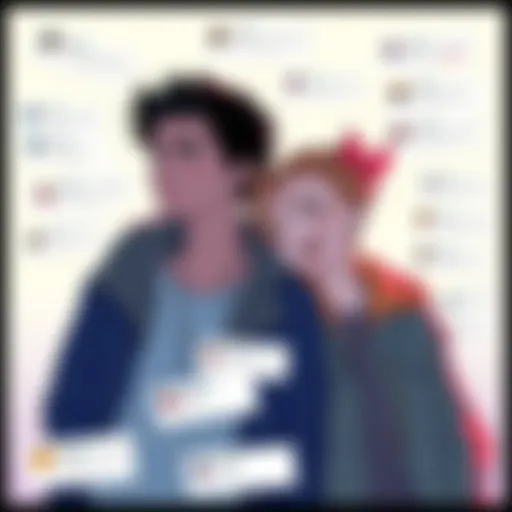 An illustration of Connor and Hank, two characters, shown together in a supportive scene, surrounded by fan comments and opinions from TikTok.