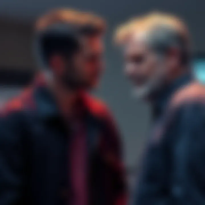 Connor reveals surprising details about Hank's late son during an intense conversation, highlighting emotional turmoil and connection.