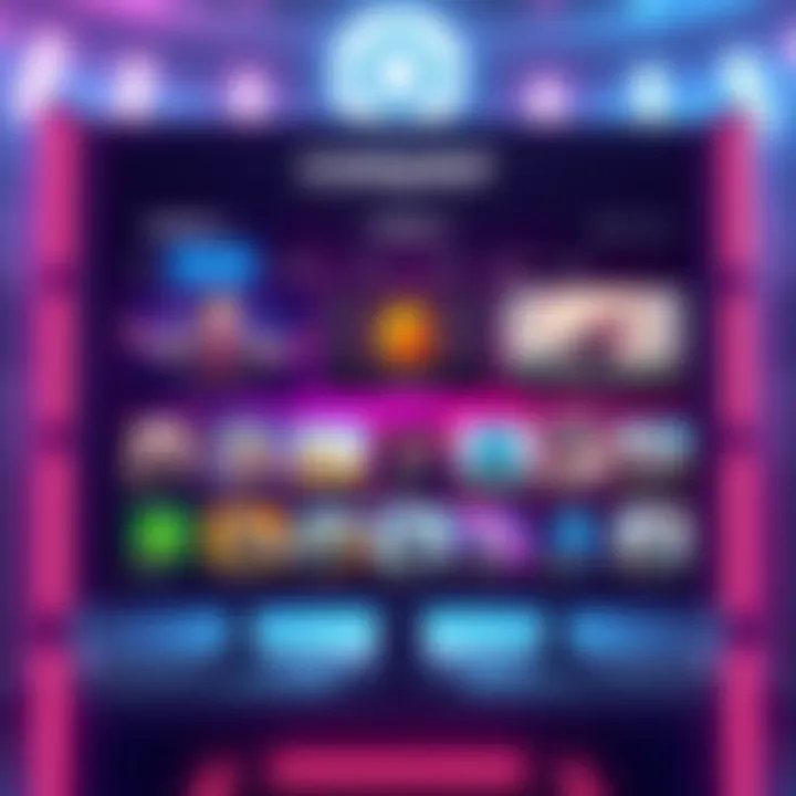 Conquest Event Menu Screen Colorful menu screen showcasing themes for the Conquest event, featuring Project: Jetpack Katt for Week 2 and hints of future themes.