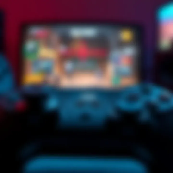 A close-up view of a gaming controller displaying aim assist settings, showing an on-screen target with a sluggish aim response in a competitive game.