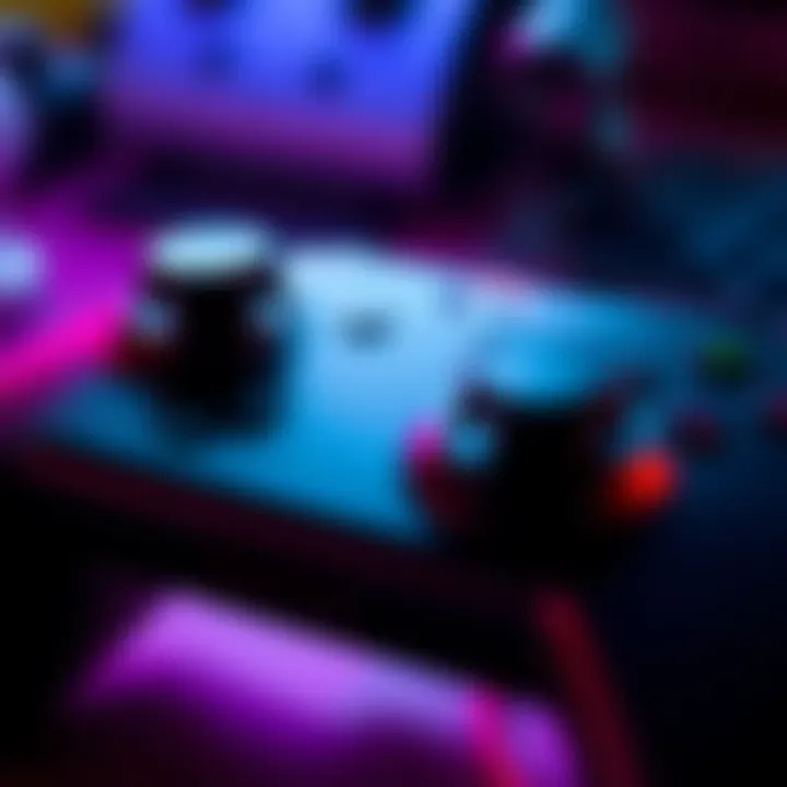 Console Game Controller Issue Close-up of a game controller showing joystick movements that feel inaccurate after a recent update.