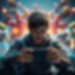 Console gaming struggles with projectile heroes A console gamer showing frustration while playing as a projectile hero, surrounded by hitscan hero visuals