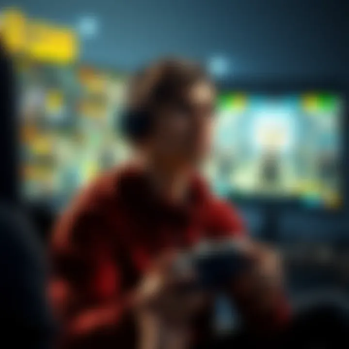Console player frustrated by cheaters A console player looking disappointed while facing cheaters in a game, with a gaming controller in hand and a screen showing a game lobby filled with PC players