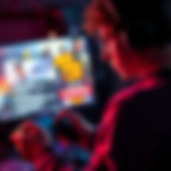 A console player exploring mods while offline, with a game controller in hand and a screen displaying mod options.