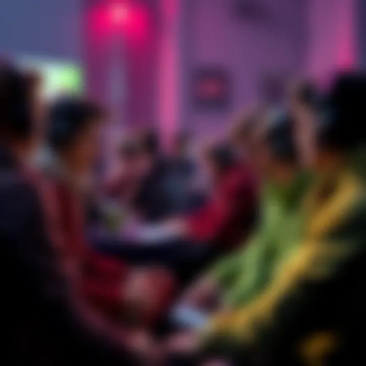 Group of console players sharing experiences about matchmaking times and crossplay