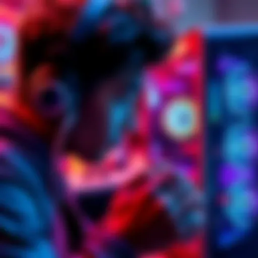 Console vs PC Gaming A gamer looking at a gaming console and a gaming PC, contemplating a switch between platforms.