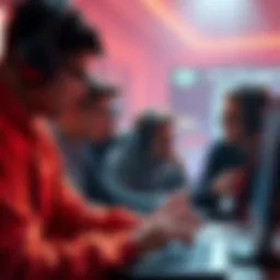 Group of content creators discussing and demonstrating gameplay strategies for better performance