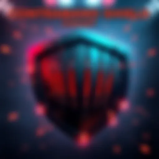 A visual representation of the Contraband Shield featuring five shield bars, showing their protective capability and status reset effect upon breaking.
