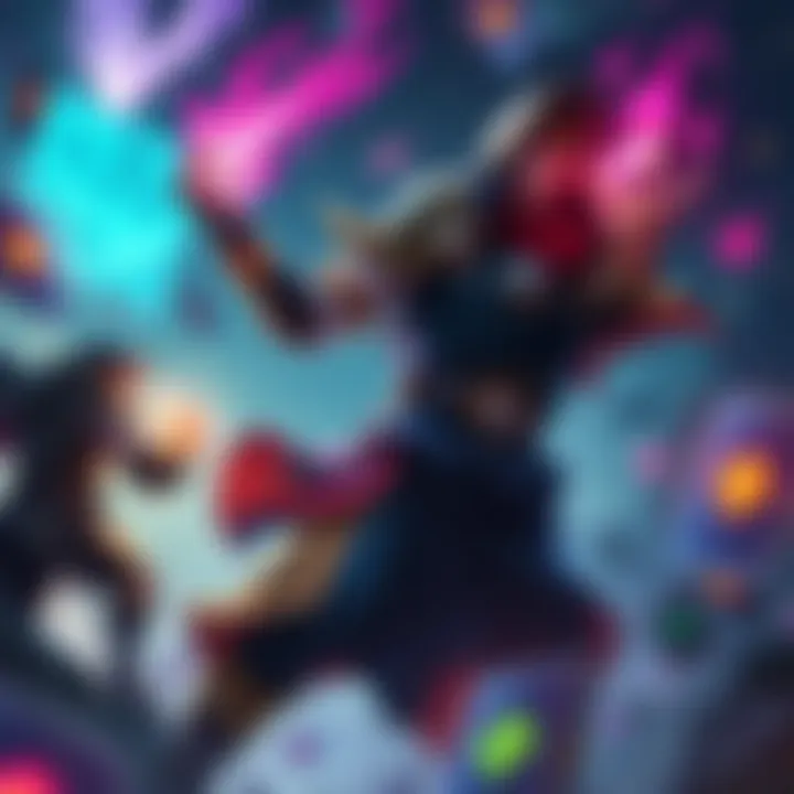 A visually captivating illustration of a control Mage deck in action, showcasing spell cards and strategic gameplay elements.