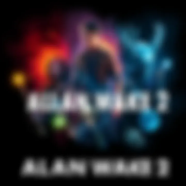 A collage showing key elements from Control and Alan Wake 2, including objects of power and a representation of the Hiss