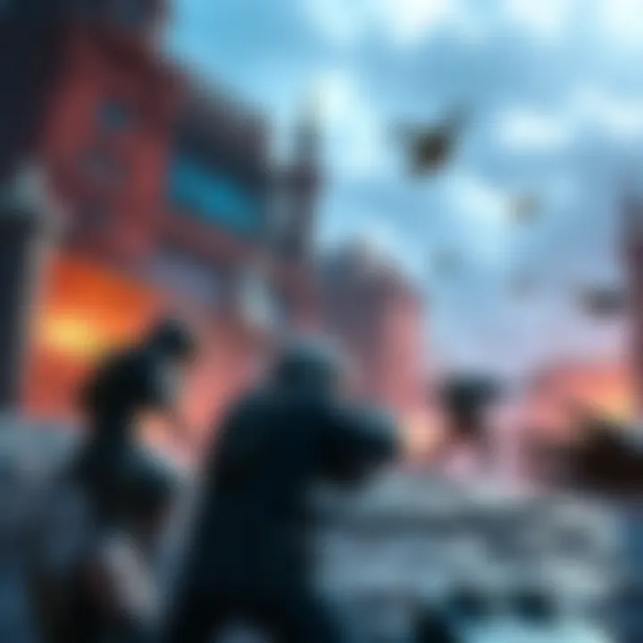 A scene showing enhanced gameplay elements from the Control AWE DLC in AW2, featuring characters and environments.