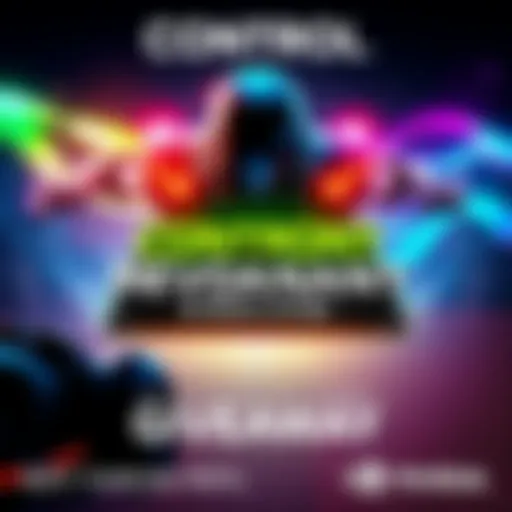 Promotional graphic for the CONTROL Resonant giveaway featuring an NVIDIA RTX 5080 GPU and game visuals.