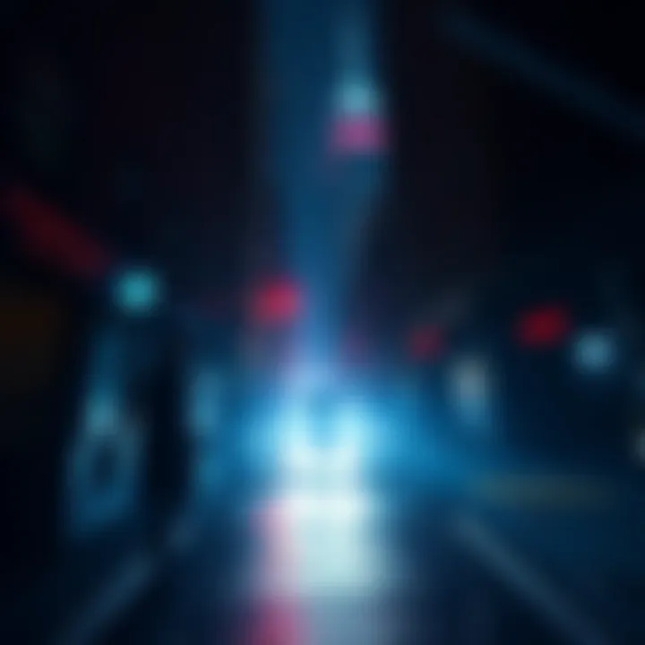 CONTROL Resonant Trailer Scene A scene from the CONTROL Resonant trailer showcasing a dark, paranormal Manhattan street with glowing elements and mysterious shadows.