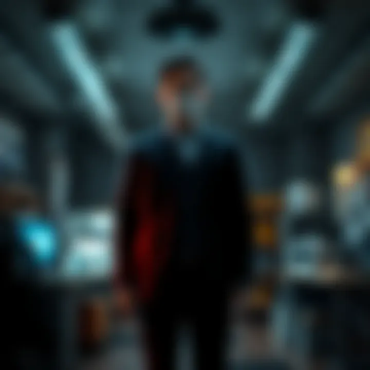 A new employee stands in a dimly lit office filled with strange objects, hinting at the secrets of the Control organization.