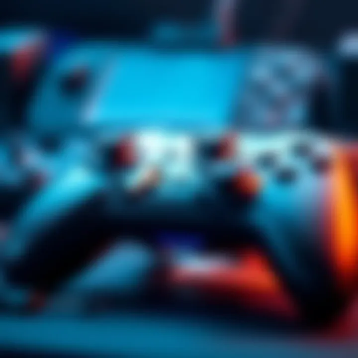 Close-up of a gaming controller being repaired