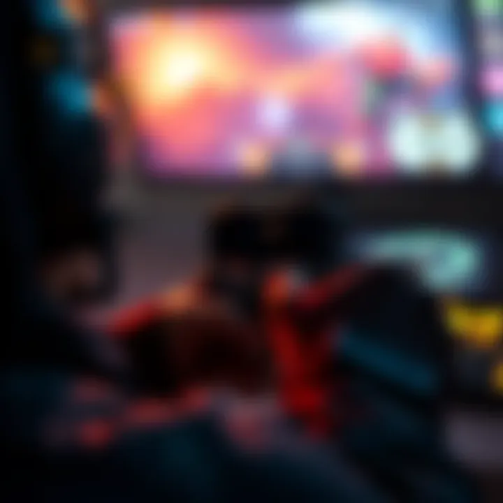 A player adjusting settings on a game controller for better aiming experience