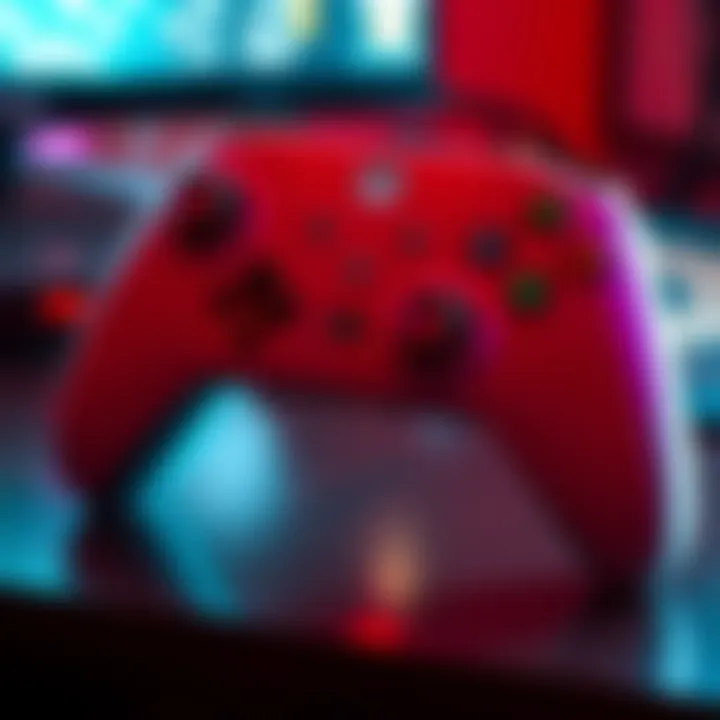 A game controller displayed with highlighted buttons to indicate optimal binds for gaming performance