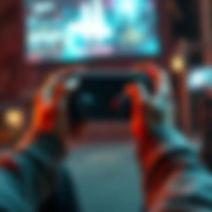 A person holding a game controller while playing Dead by Daylight, focused on the screen.