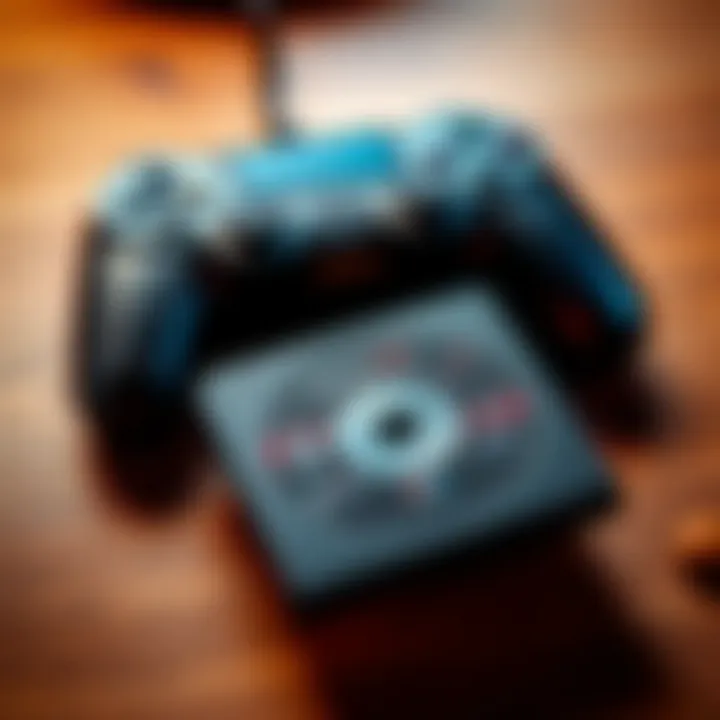 A gaming controller and an open game disc case on a wooden table, symbolizing nostalgia for past gaming experiences.