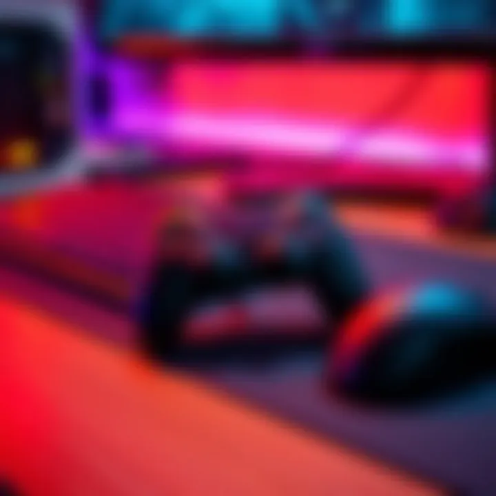 A gaming setup featuring a controller next to a keyboard and mouse, highlighting options for playing Heavy Rain on PC