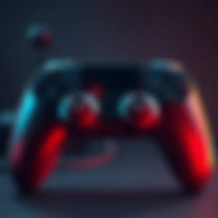 A game controller highlighting the button assigned for taking screenshots on Steam