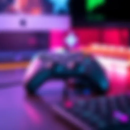 Graphic showing a comparison of a gaming controller and a mouse and keyboard setup, highlighting player preferences in gaming input methods.