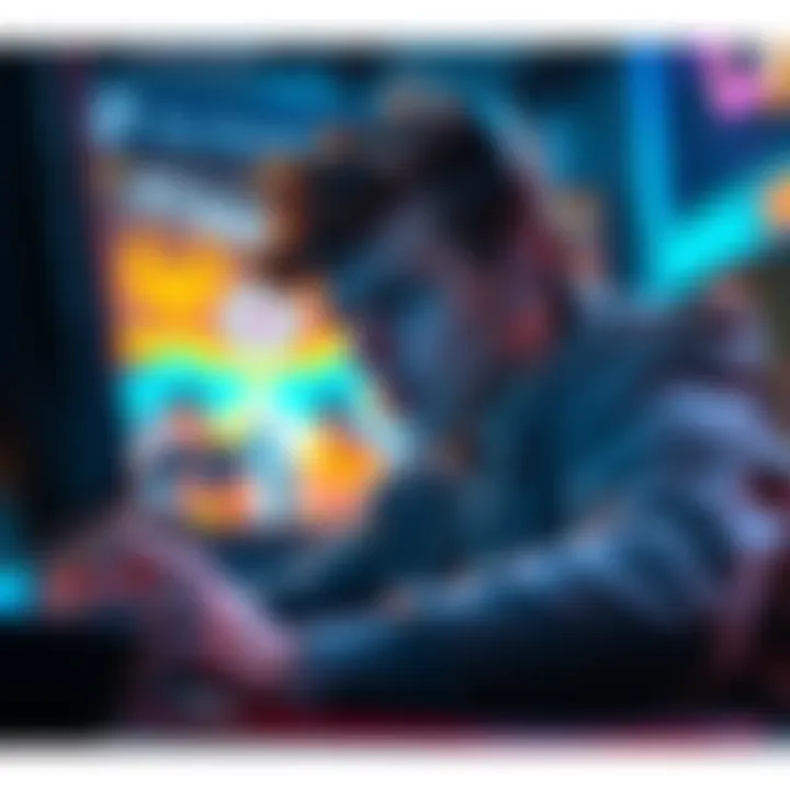 Controversial Gaming Moment A German student playing a video game on a North American server, showing an upset expression during gameplay.