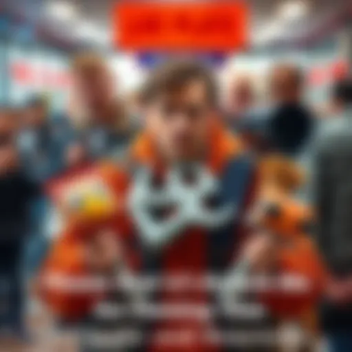 A person holding various controversial items with mixed expressions from bystanders, showcasing different reactions to ownership.