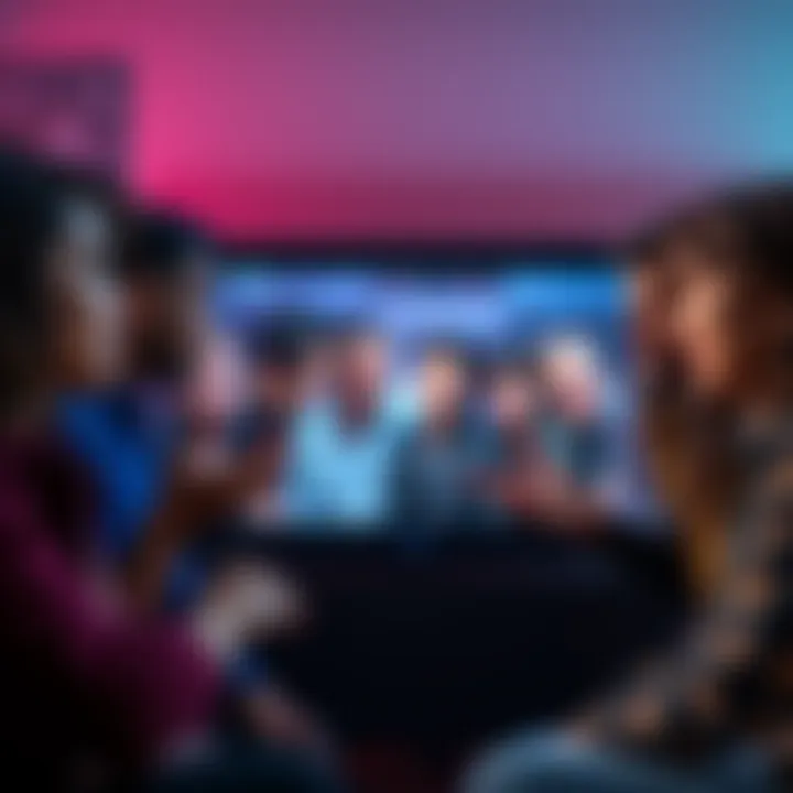 Controversial TV Segment A group of people discussing a heated TV segment with expressions of frustration and intrigue.