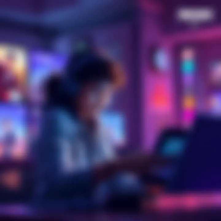 A parent helping their child navigate the Epic Games account to convert balance into V-Bucks for Fortnite.