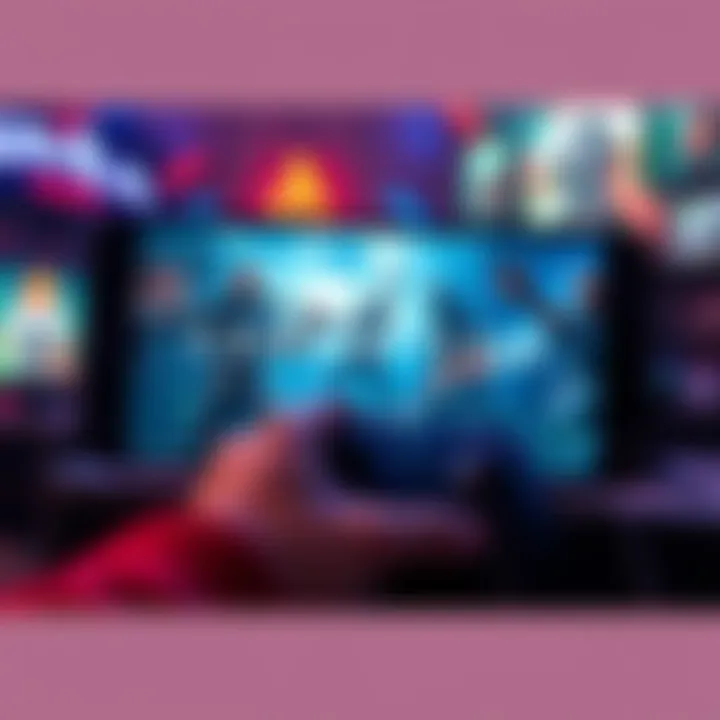 A player engaging with the game Conviction on a gaming console, showcasing vivid graphics and intense action scenes.