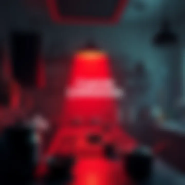 Cooking Companions Nintendo Switch Launch Art An eerie kitchen setting with shadowy figures and culinary tools, hinting at the horror theme of Cooking Companions.