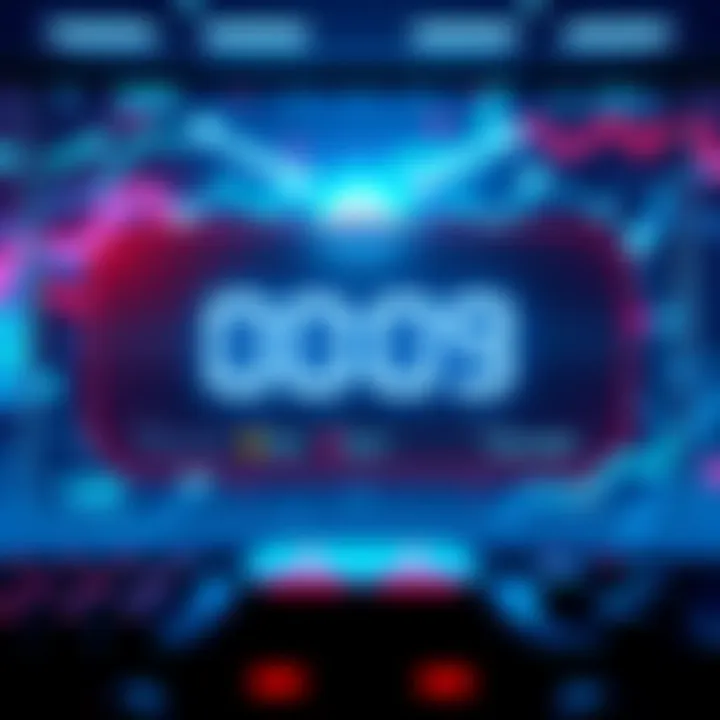 Cooldown in Gaming A gaming screen showing a countdown timer indicating cooldown periods for abilities or actions.