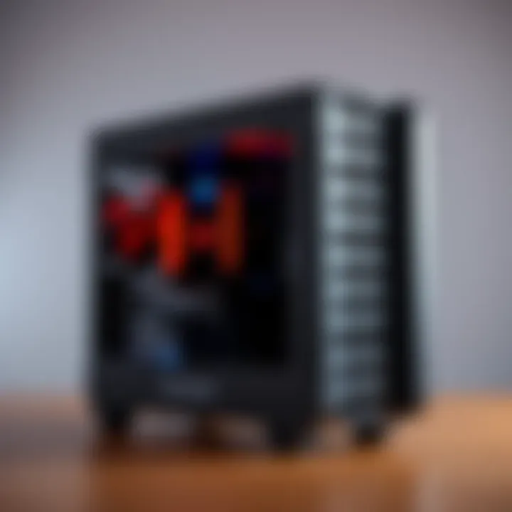 Cooler Master Case with Blocked Ports An older Cooler Master case showing blocked HDMI and DisplayPort connections, illustrating the design flaw that prevents proper connection.