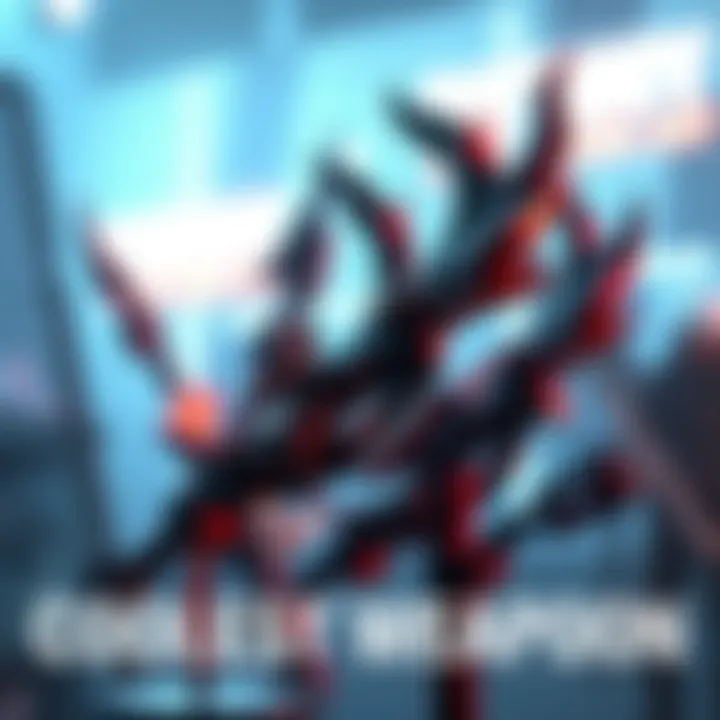 A display of unique and creative weapons from a popular game series, highlighting the Hades Claws and other impressive designs.