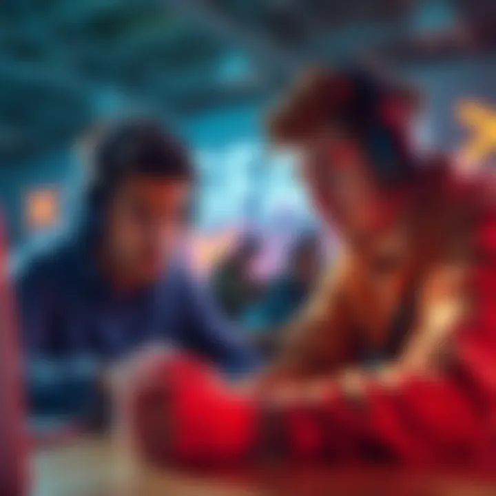 Two players collaborating on a co-op game, looking frustrated due to matchmaking issues and disconnected gameplay.