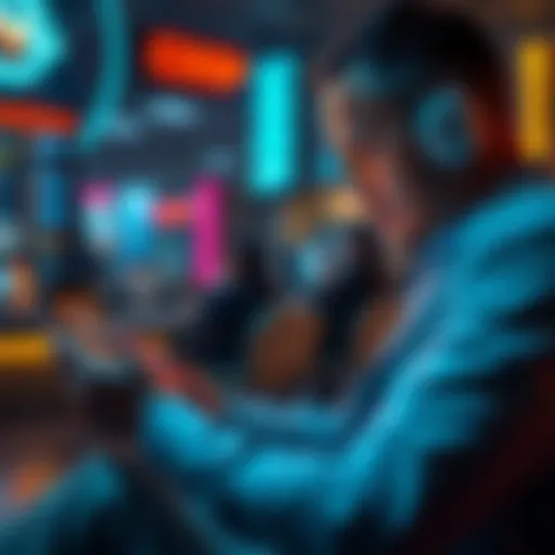 A person reading news updates about Co-op on a digital device