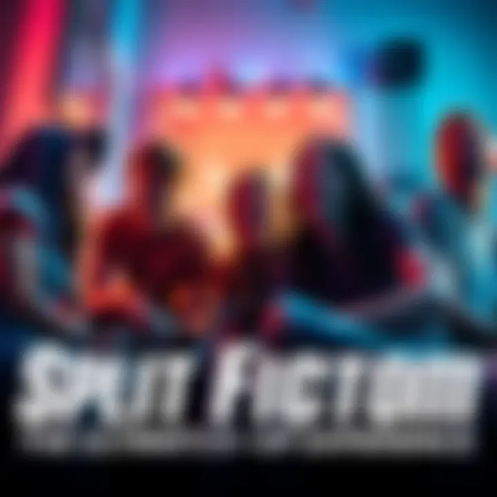 Group of friends playing Split Fiction together with excitement and teamwork