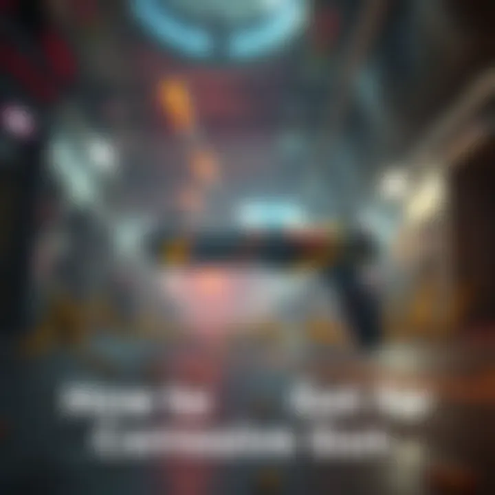 A corrosive gun displayed against a game environment backdrop, depicting its importance for the Beattie Warden mission.