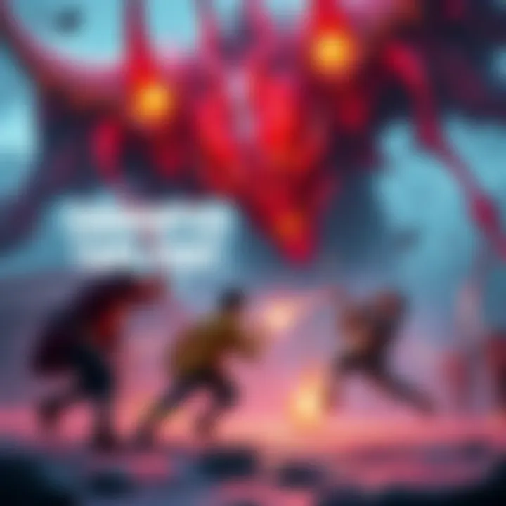 A fierce battle with the Corrupted Taro boss, showing intense action and strategy in gameplay.