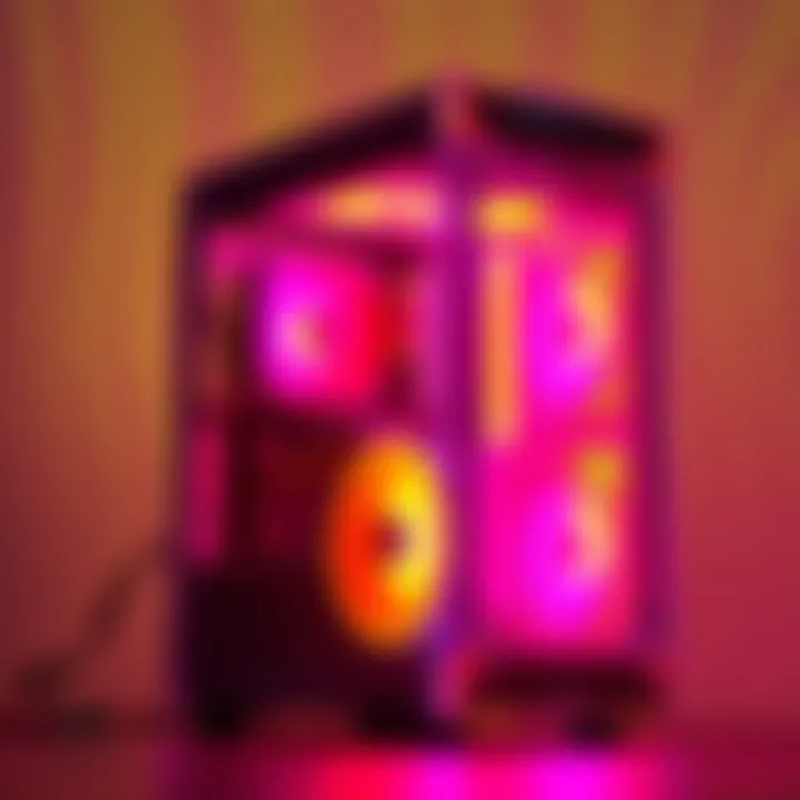 Corsair 4000D with Radioactive Acrylic A transformed Corsair 4000D gaming case featuring bright radioactive acrylic, showcasing a vibrant and unique design.