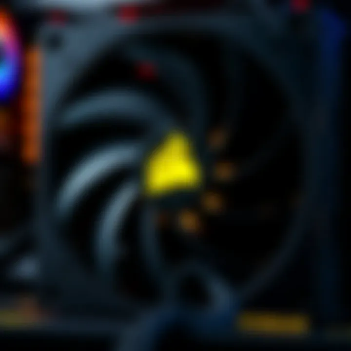 Close-up of the 2024 Corsair RM850x power supply showcasing its design and features.
