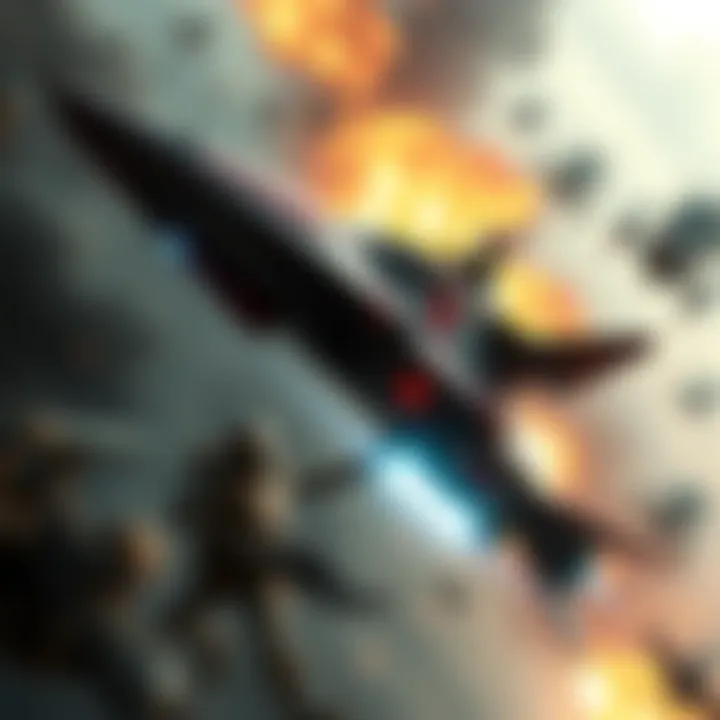 A Corvette ship engaged in combat, showcasing its agility and power during a battle.