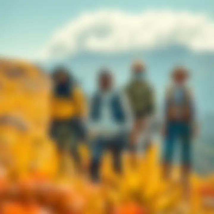 New Cosmetic Reward for Adventurers A group of adventurers displaying new unique cosmetic styles and looks while exploring a vibrant landscape.