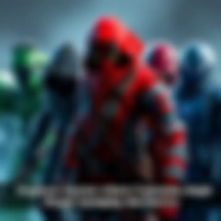 Various video game characters displaying unique costumes that affect their gameplay mechanics